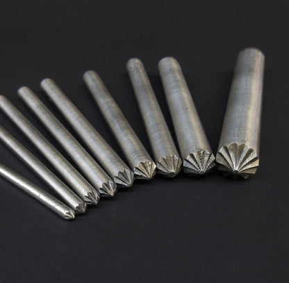Leather punch "Flower/Chrysanthemum" - professional tool for figured perforation - ArtOm_farm™ MICROGREENS