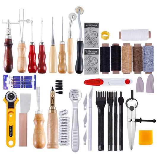 Leather Craft Tool Kit: Diamond Punches and Hand Sewing Kit - ArtOm_farm™ MICROGREENS
