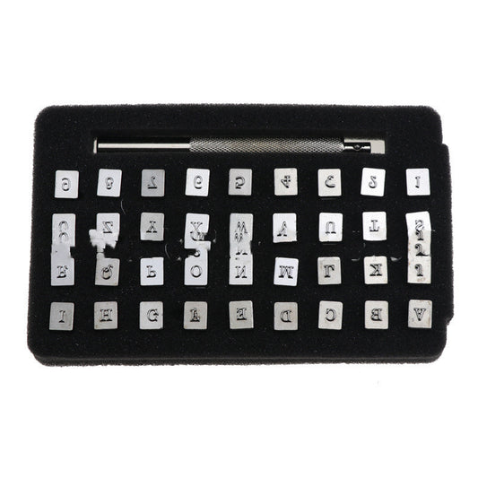 Leather Stamping Stamp Set: Letters and Numbers (36 pcs.) - ArtOm_farm™ MICROGREENS