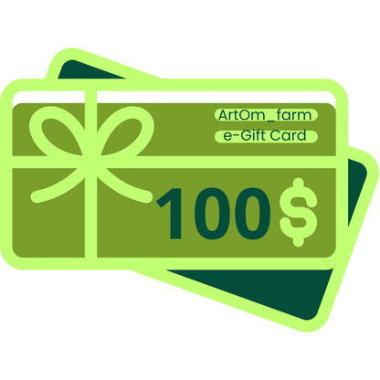 e-Gift Card ArtOm_farm™ - ArtOm_farm™ MICROGREENS