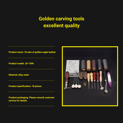 Hand Stitching and Leatherworking Tool Kit, 18 Pieces - ArtOm_farm™ MICROGREENS