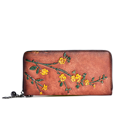 Long vegetable tanned purse - ArtOm_farm™ MICROGREENS