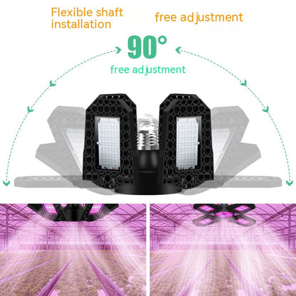 LED Plant Growth Lamp Four-head Foldable - ArtOm_farm™ MICROGREENS