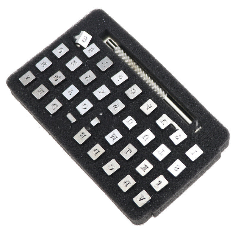 Leather Stamping Stamp Set: Letters and Numbers (36 pcs.) - ArtOm_farm™ MICROGREENS
