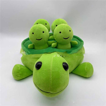 Plush Turtle in a Vegetable Garden - ArtOm_farm™ MICROGREENS