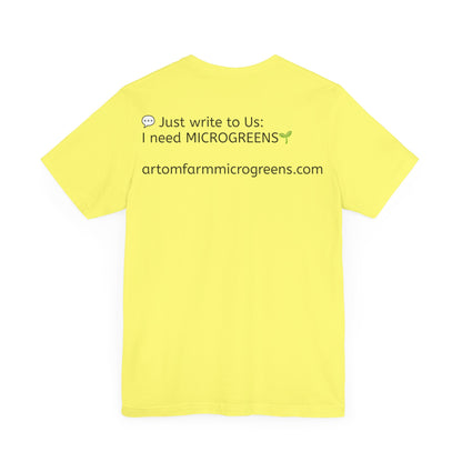 Unisex Jersey Short Sleeve Tee - ArtOm_farm™ MICROGREENS