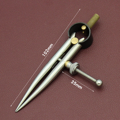 Adjustable Stainless Steel Leather Marking Compass - ArtOm_farm™ MICROGREENS