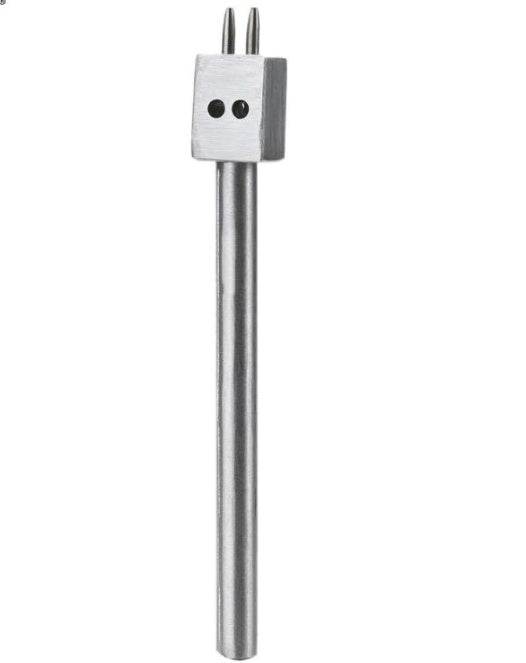 Steel Leather Punch with Round Holes 6mm - Marking and Puncture Tool - ArtOm_farm™ MICROGREENS