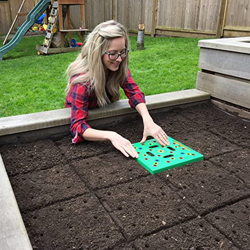 Square Garden Seed Sowing Templates