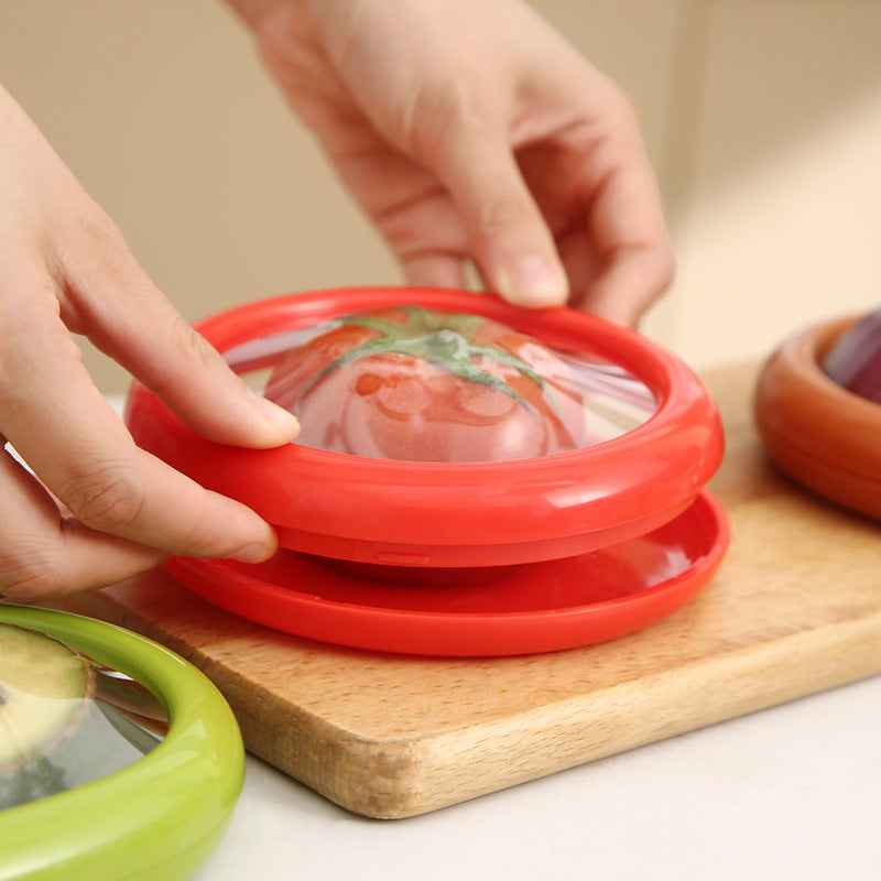 Fruit and Vegetable Storage Container Set with Clear Lid