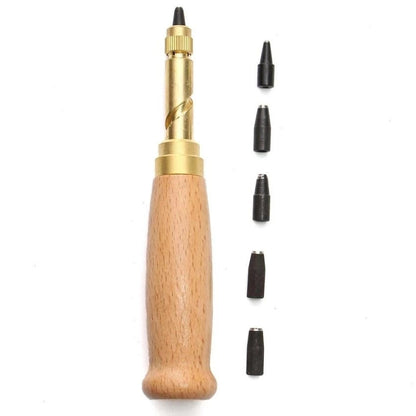 Leather Craft and Hand Sewing Kit - Leatherworker Tool Kit - ArtOm_farm™ MICROGREENS