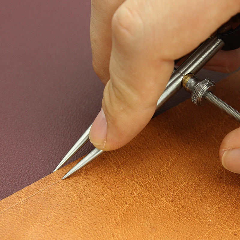 Adjustable Stainless Steel Leather Marking Compass - ArtOm_farm™ MICROGREENS