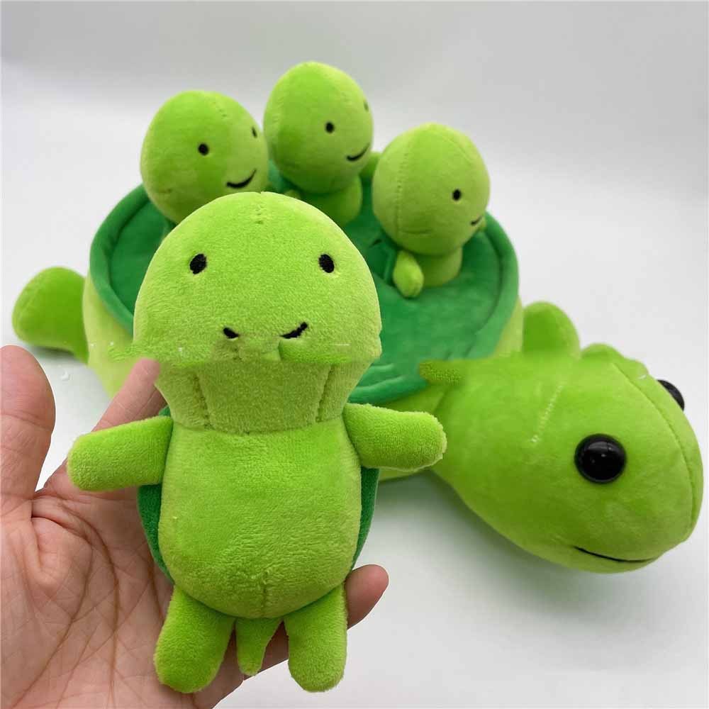 Plush Turtle in a Vegetable Garden