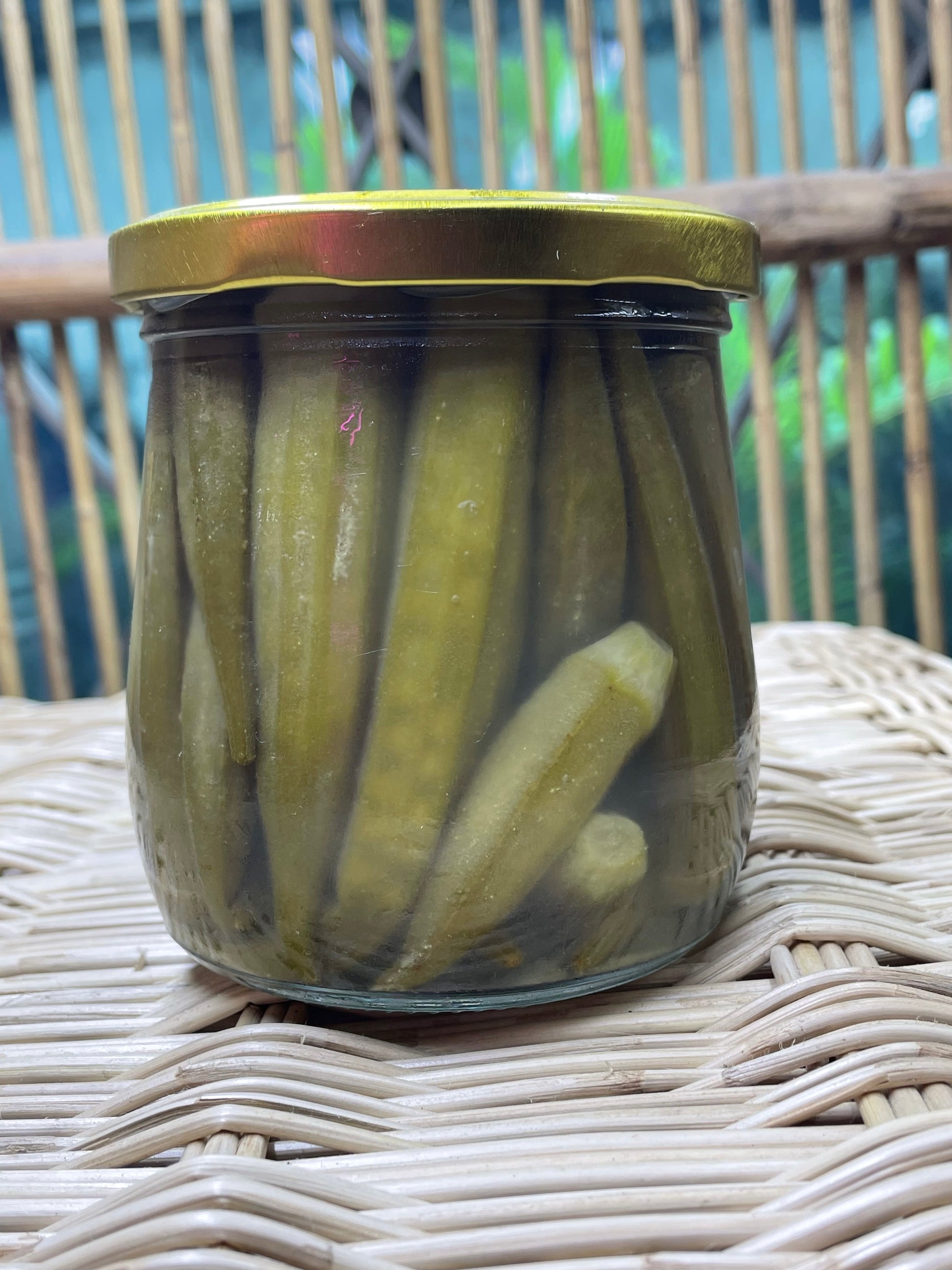 Pickled Okra 350ml - ArtOm_farm™ MICROGREENS