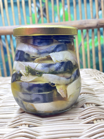 Marinated Mackerel 280ml, 350ml - ArtOm_farm™ MICROGREENS