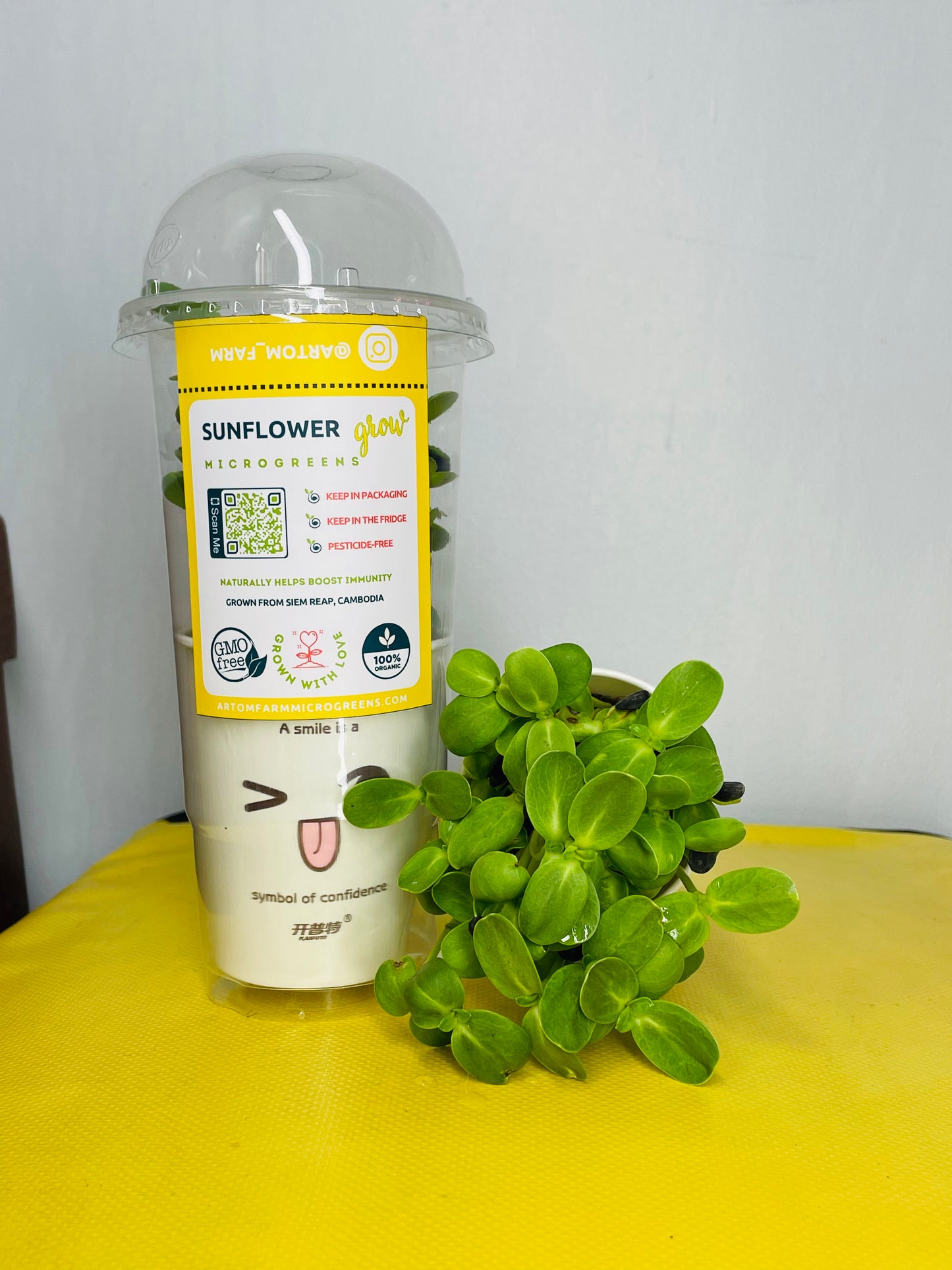 ផ្កាឈូករ័ត្ន Microgreens