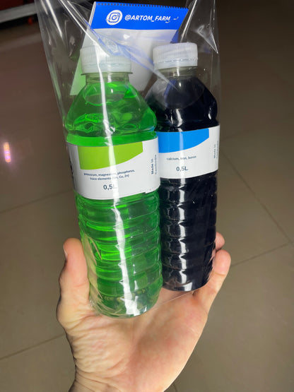 1L Hydroponic Nutrients A&B for Indoor Hydroponics Garden & Growing Vegetables, Fruits, Flowers