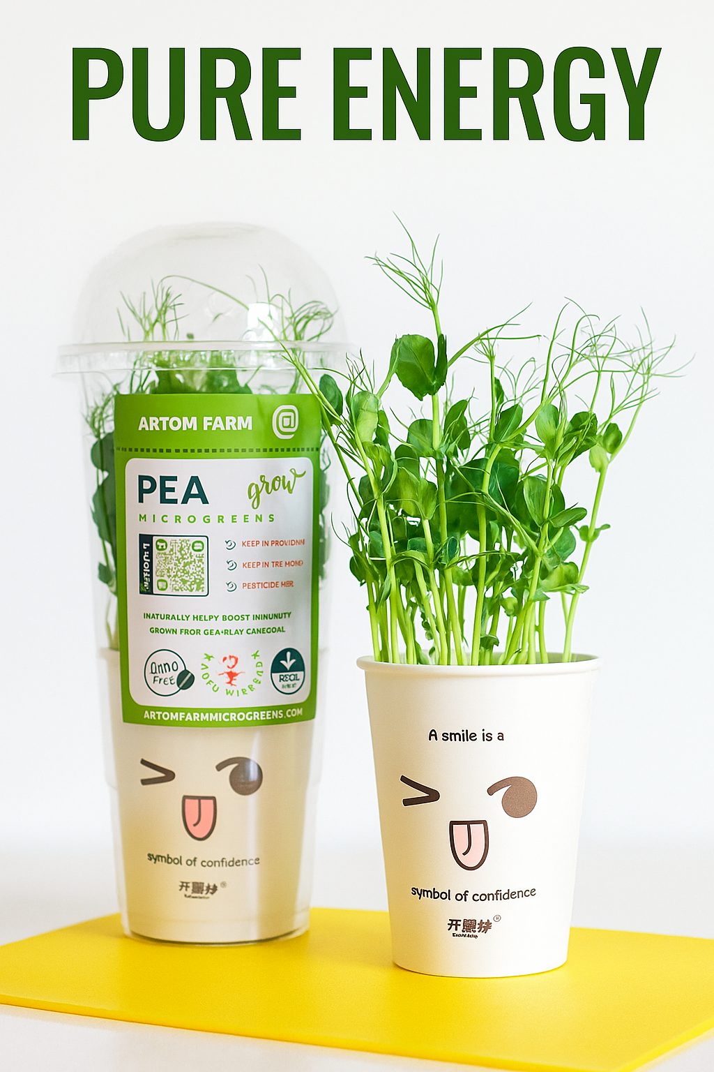 Pea Microgreens - បៃតងខ្ចប់សារធាតុចិញ្ចឹមស្រស់ៗសម្រាប់សួនផ្ទះរបស់អ្នក។