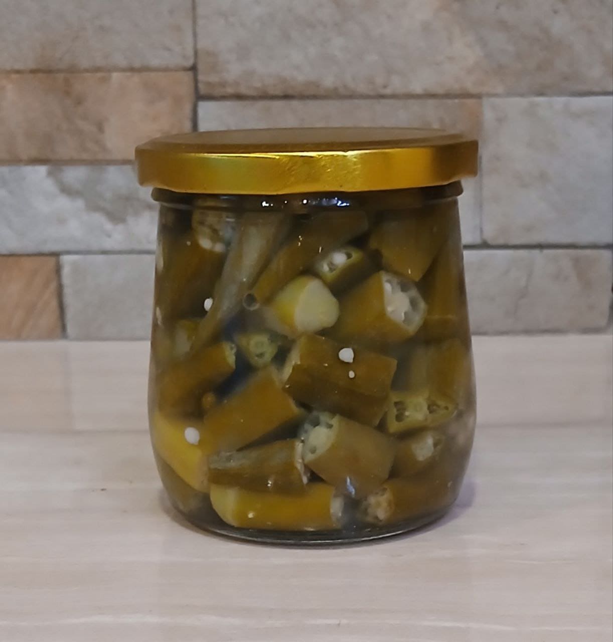 Pickled Okra 350ml - ArtOm_farm™ MICROGREENS