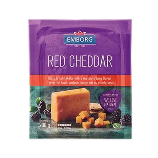 EBORG Red Cheddar Cheese 200g - Rich and Creamy Flavor