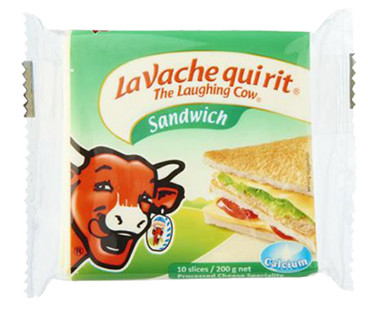Laughing Cow Sandwich Cheese Original Flavor 200g - 10 Slices