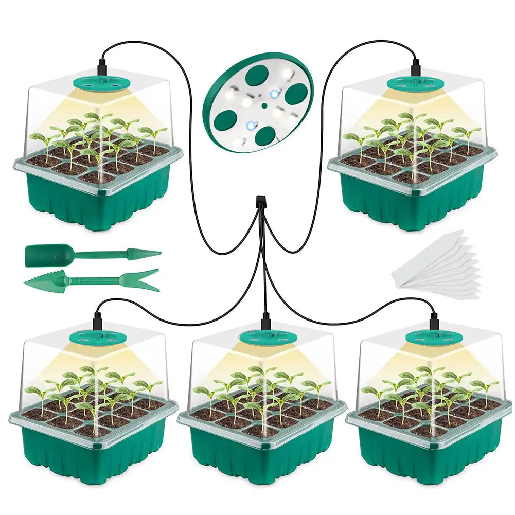 Full Spectrum LED Grow Light with Seedling Trays