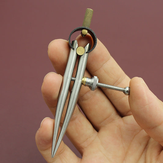 Adjustable Stainless Steel Leather Marking Compass - ArtOm_farm™ MICROGREENS