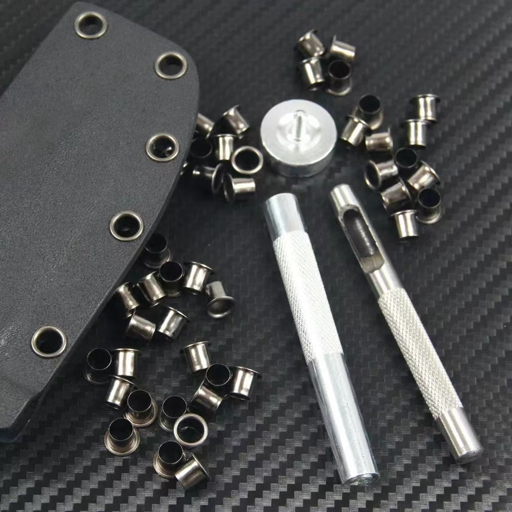 Leather Eyelet & Snap Tool - Professional Leather Sheath Punch & Press - ArtOm_farm™ MICROGREENS