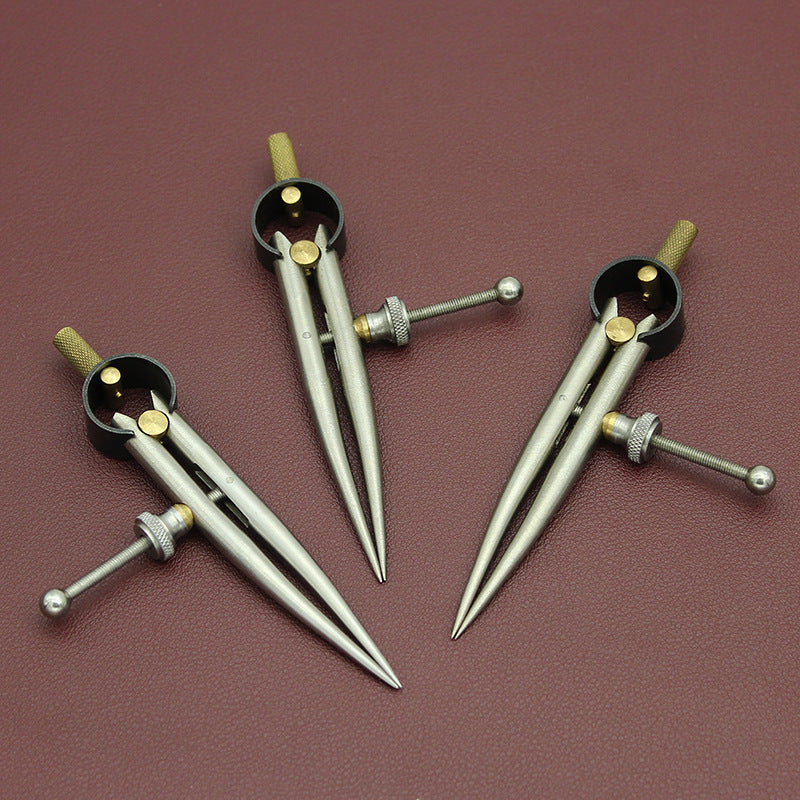 Adjustable Stainless Steel Leather Marking Compass - ArtOm_farm™ MICROGREENS