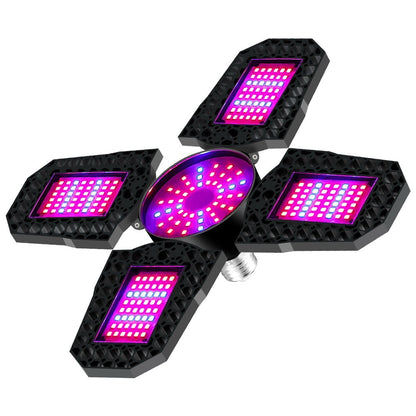 LED Plant Growth Lamp Four-head Foldable - ArtOm_farm™ MICROGREENS