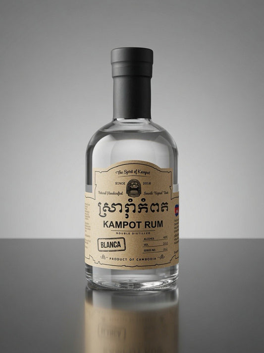 Kampot Rum Blanca - Premium 40% Alc Rum ពីប្រទេសកម្ពុជា