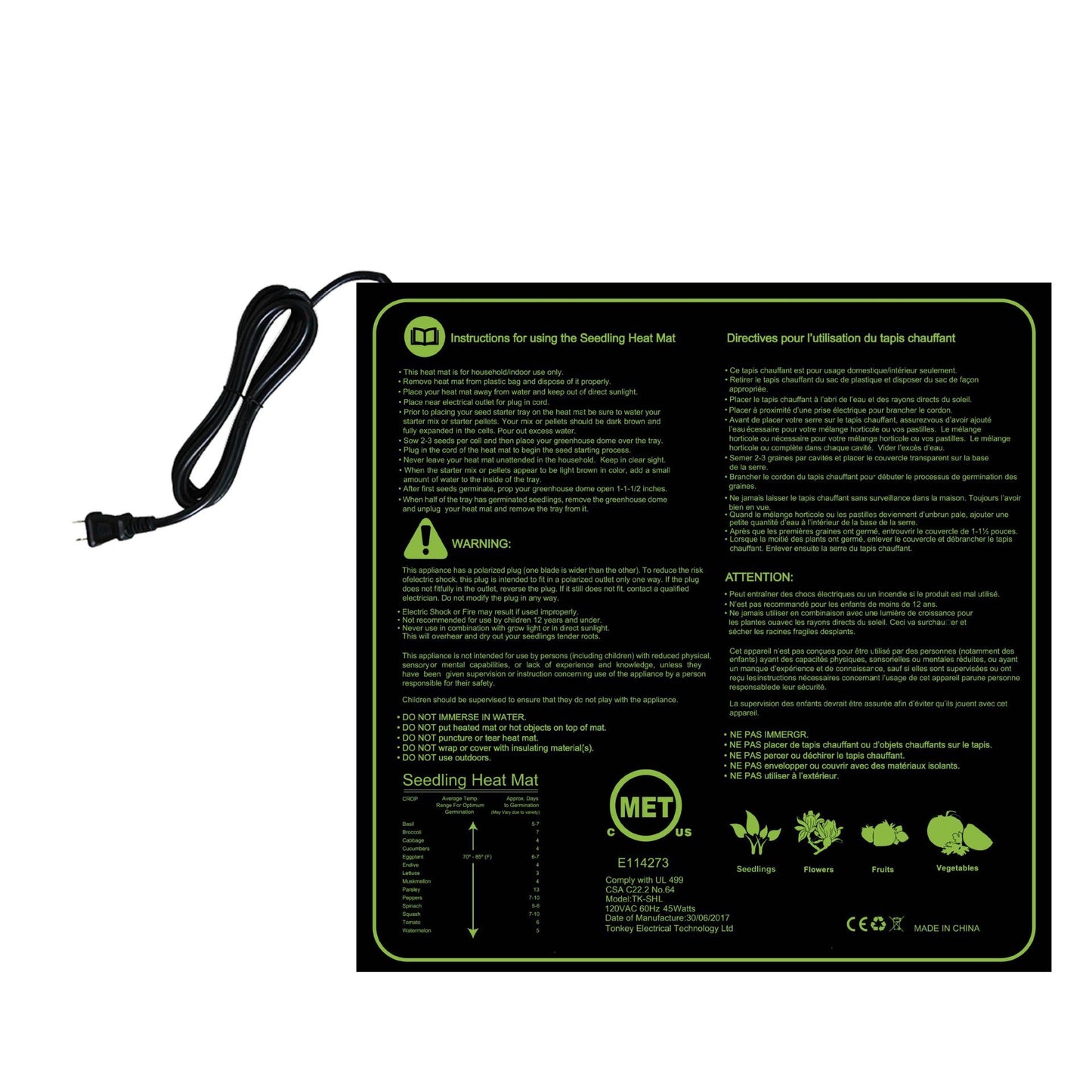 Seed Germination Heating Mat