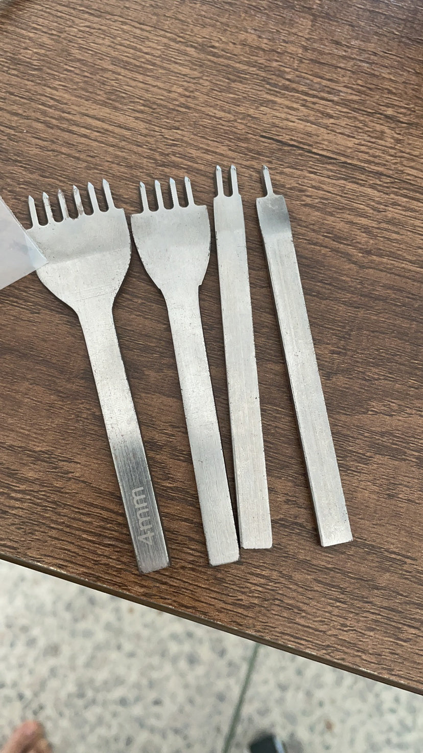 Diamond Punch for Leather - a tool for hand stitching and marking - ArtOm_farm™ MICROGREENS