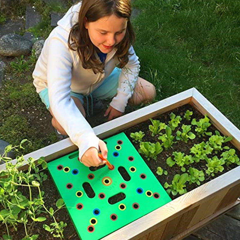 Square Garden Seed Sowing Templates