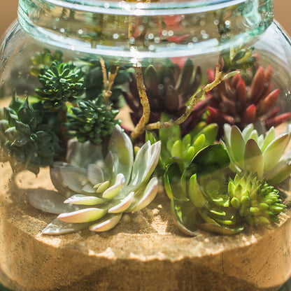 Artificial Aloe Plant Succulent Small Green Bonsai - ArtOm_farm™ MICROGREENS