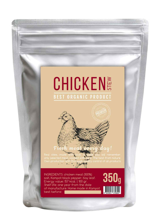 Chicken Stew in a Retort Pouch for Convenient and Delicious Meals