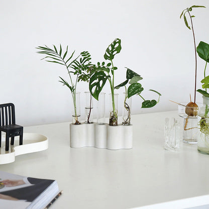 Hydroponic Glass Test Tube Vase