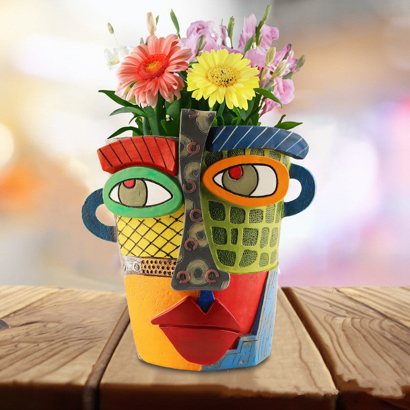 Outdoor Courtyard Crafts Funny Flowerpot Decoration - ArtOm_farm™ MICROGREENS