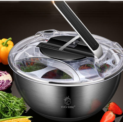 Stainless Steel Salad Spinner - ArtOm_farm™ MICROGREENS