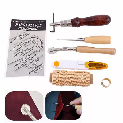 Leathercraft Tool Set 14 in 1: Griever, Diamond Punches and Accessories - ArtOm_farm™ MICROGREENS