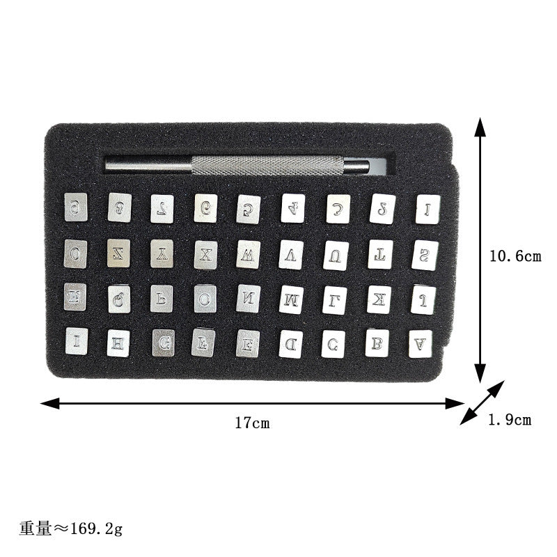 Leather Stamping Stamp Set: Letters and Numbers (36 pcs.) - ArtOm_farm™ MICROGREENS