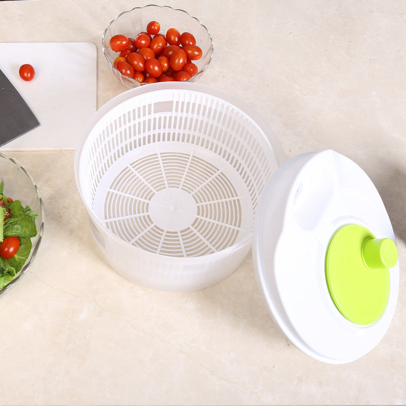 Household Fruit Drain Basket Manual Vegetable Washer Dehydrator