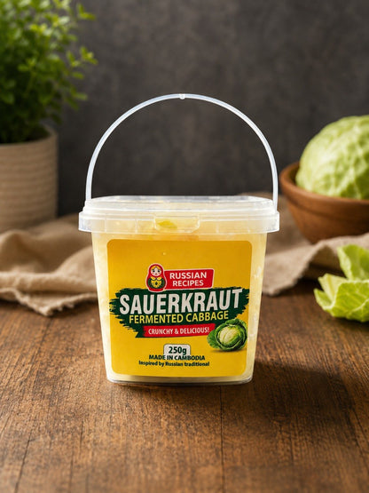 Sauerkraut Fermented Cabbage Original - Authentic Probiotic Superfood