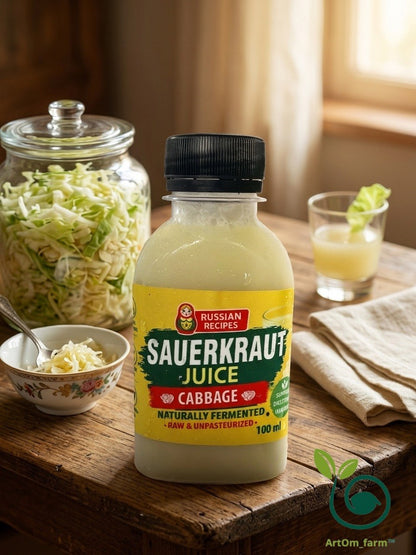 Sauerkraut Juice Original  - Probiotic Fermented Drink for Gut Health