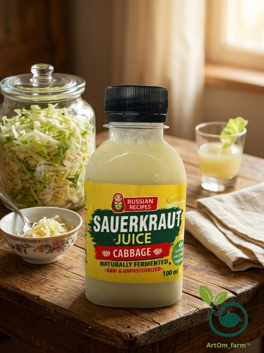 Sauerkraut Juice Original  - Probiotic Fermented Drink for Gut Health