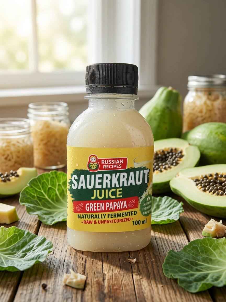 Sauerkraut Juice & Green Papaya- Transform Your Wellness Journey with the Remarkable Health Benefits