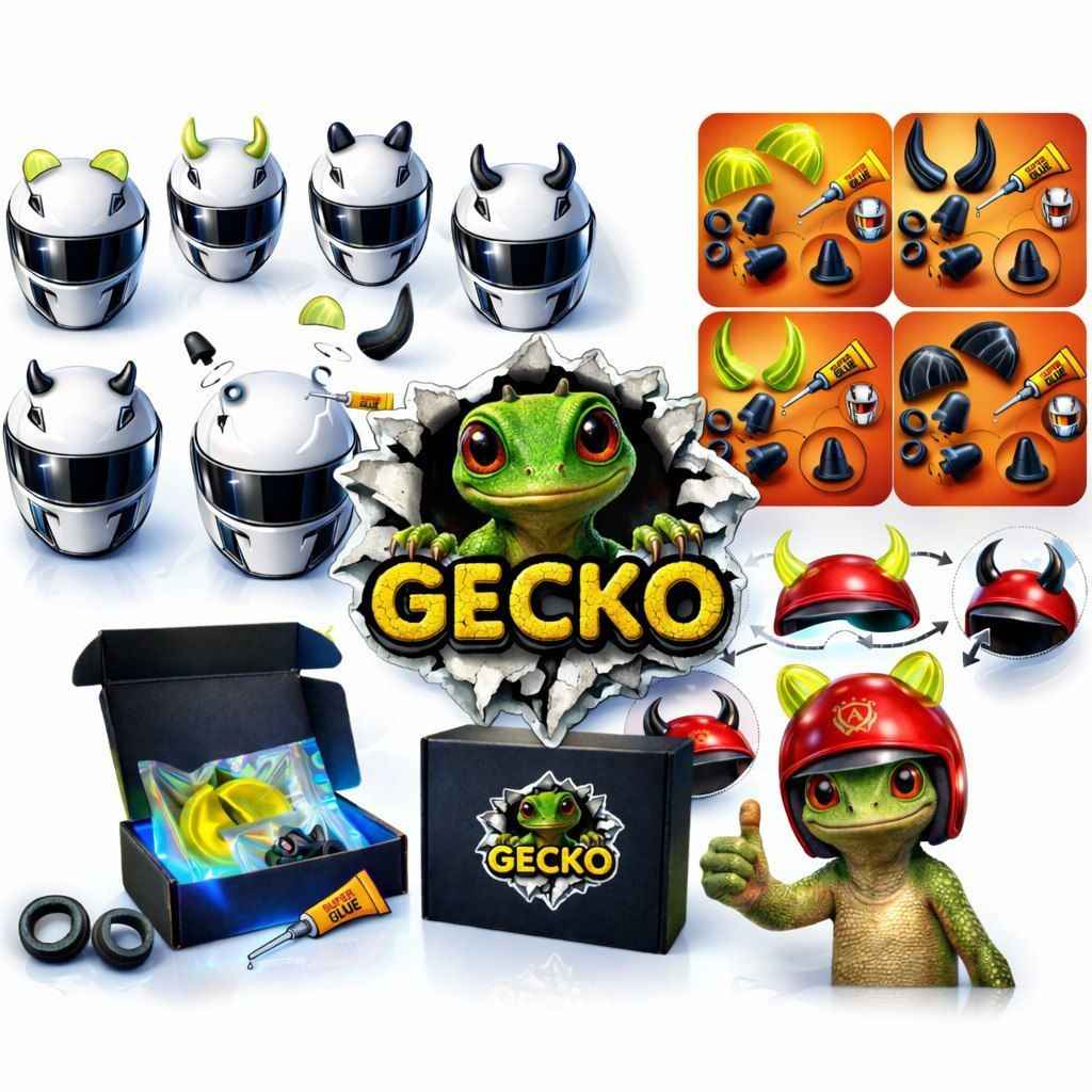 GECKO Ears helmet accessories for maximum comfort and style.