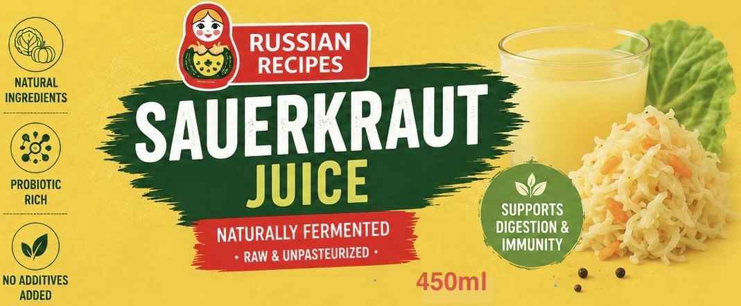 Sauerkraut Juice with Pumpkin, 450ml – Nourishing Blend for Gut Health