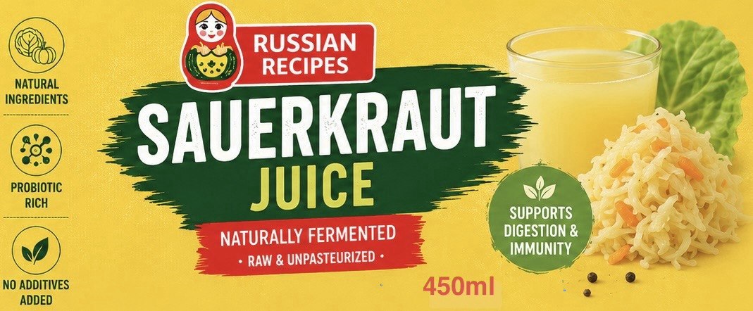 Sauerkraut Juice & Radish - Organic Probiotic Drink