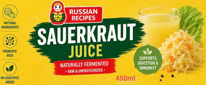 Sauerkraut Juice & Radish - Organic Probiotic Drink